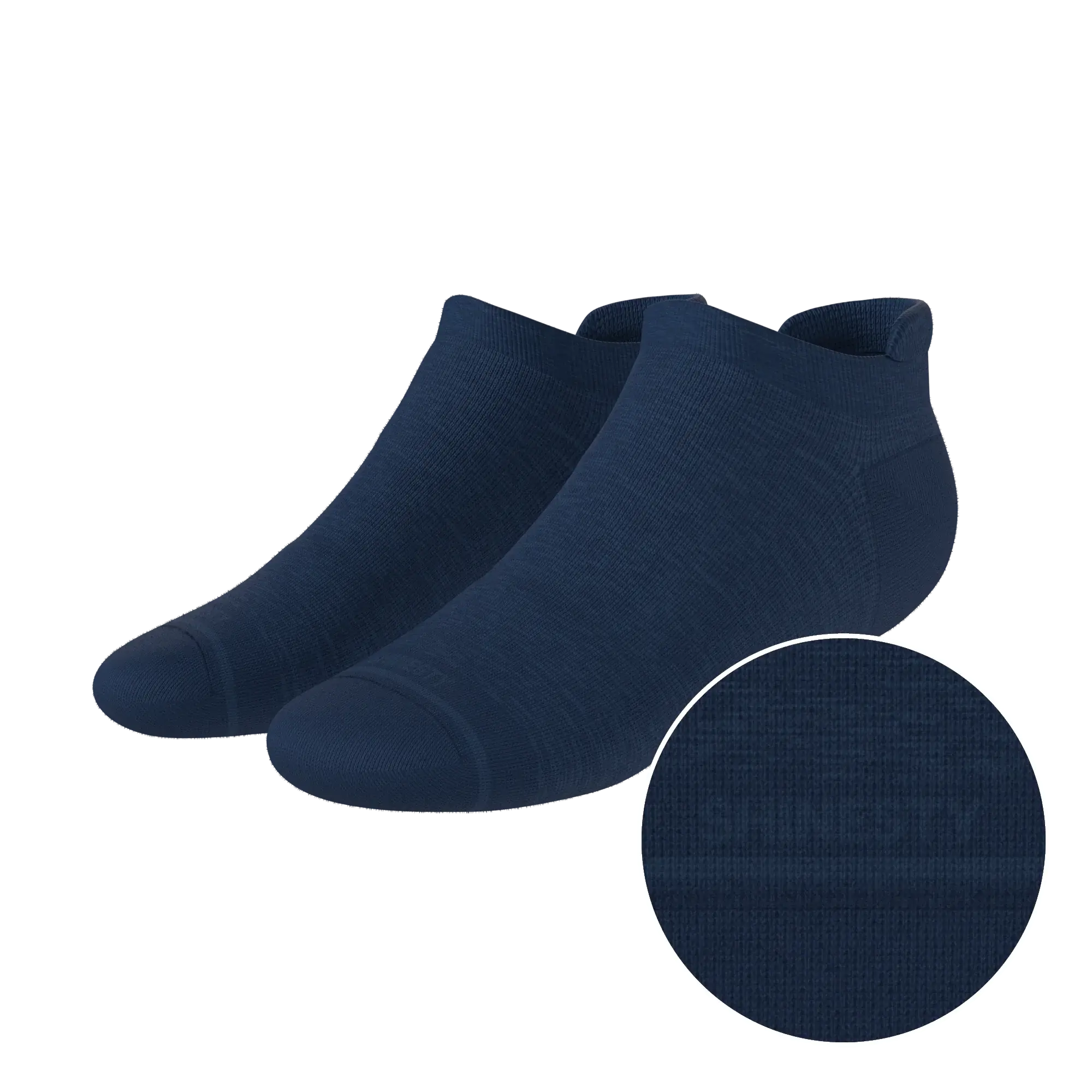 The Ocean Blue | Chambray Heather Heel Hammock™ Ankle Socks - Shinesty - Flyclothing LLC