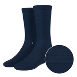 The Ocean Blue | Chambray Heather Heel Hammock™ Crew Socks - Shinesty - Flyclothing LLC