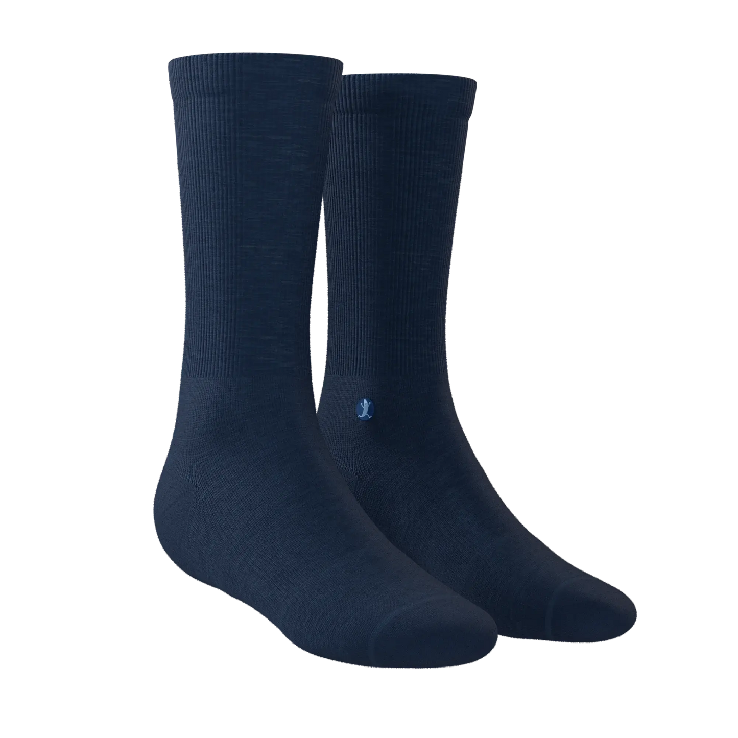 The Ocean Blue | Chambray Heather Heel Hammock™ Crew Socks - Shinesty - Flyclothing LLC