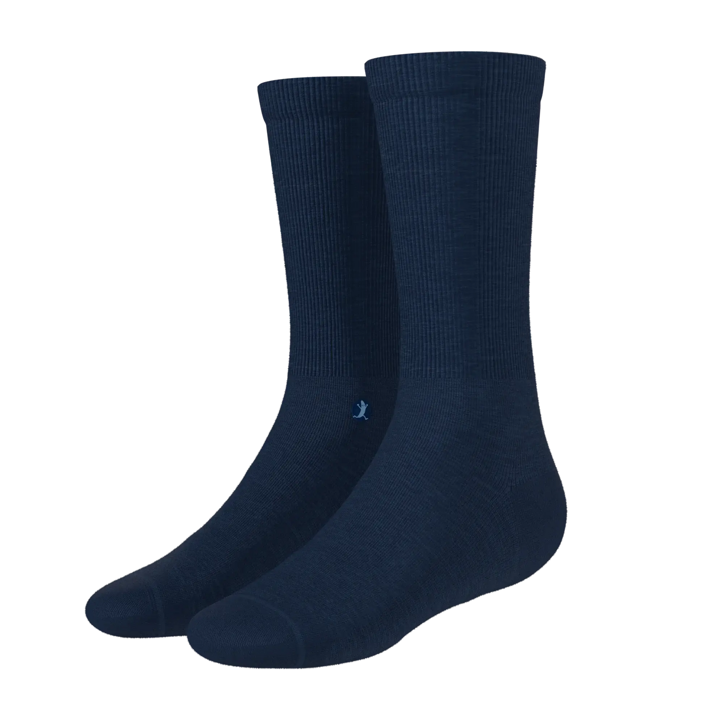 The Ocean Blue | Chambray Heather Heel Hammock™ Crew Socks - Shinesty - Flyclothing LLC