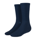 The Ocean Blue | Chambray Heather Heel Hammock™ Crew Socks - Shinesty - Flyclothing LLC