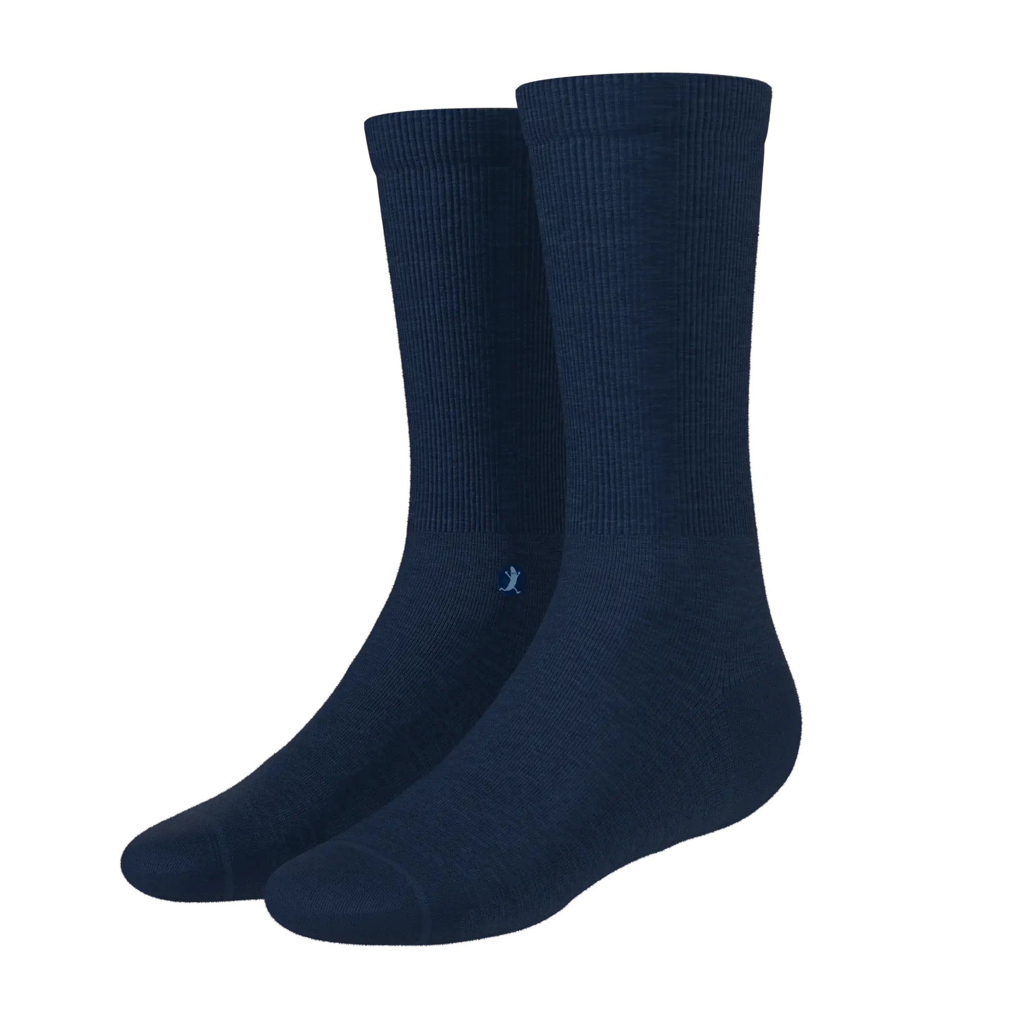 The Ocean Blue | Chambray Heather Heel Hammock™ Crew Socks - Shinesty - Flyclothing LLC