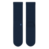The Ocean Blue | Chambray Heather Heel Hammock™ Crew Socks - Shinesty - Flyclothing LLC