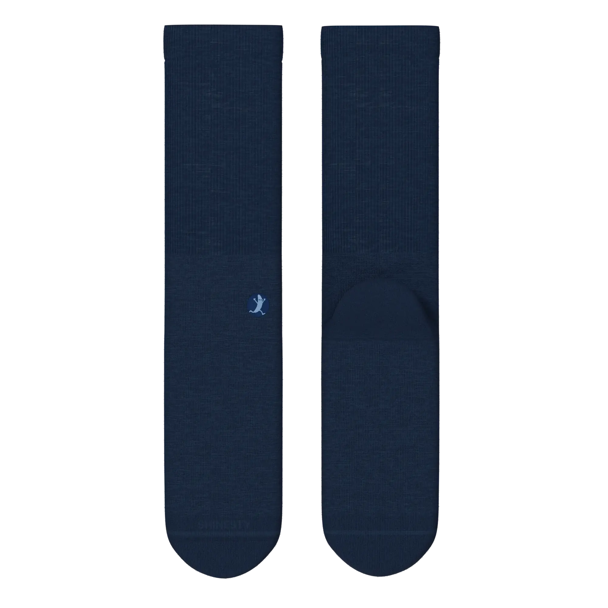 The Ocean Blue | Chambray Heather Heel Hammock™ Crew Socks - Shinesty - Flyclothing LLC