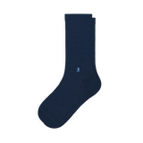 The Ocean Blue | Chambray Heather Heel Hammock™ Crew Socks - Shinesty - Flyclothing LLC