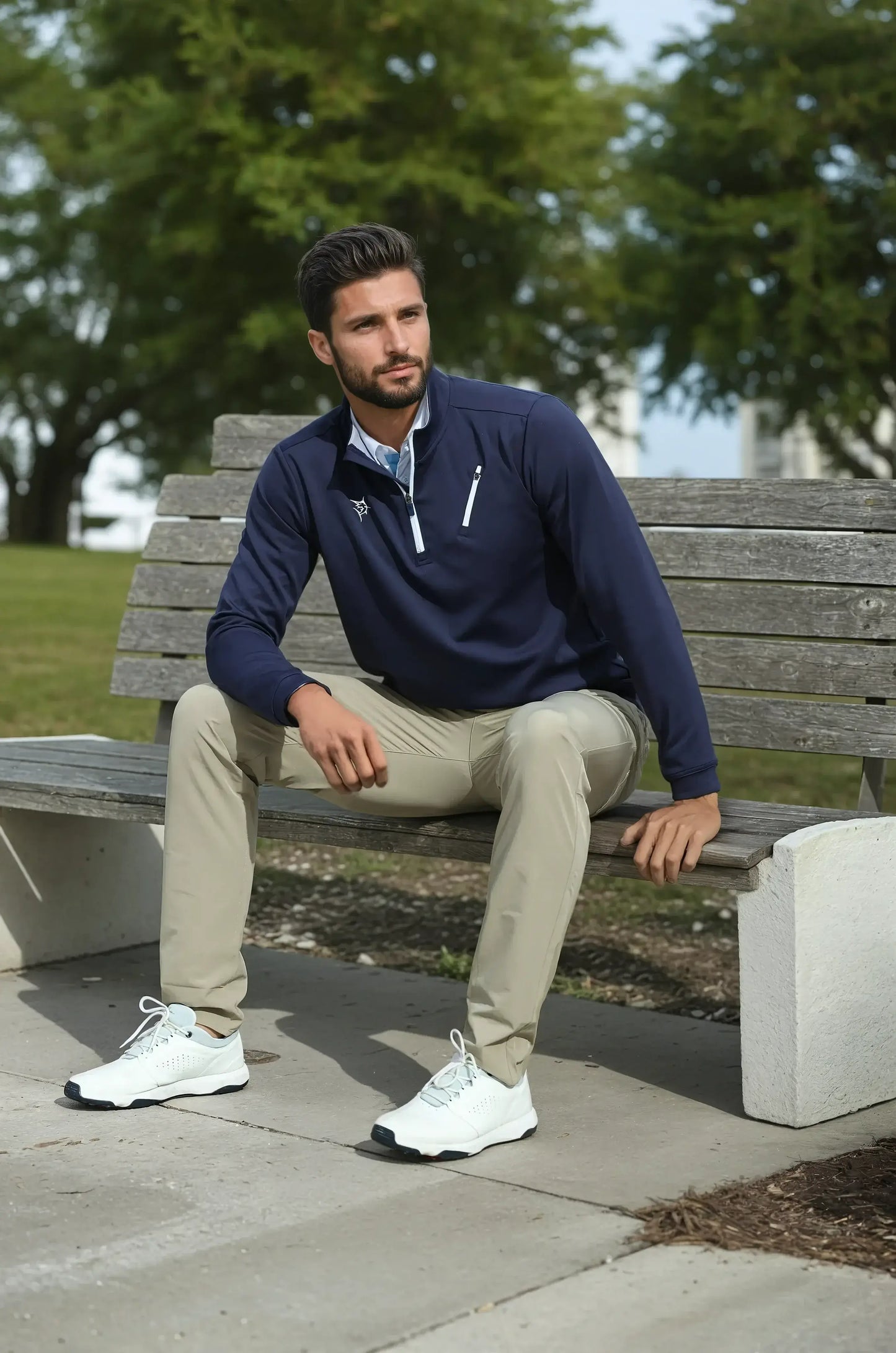 Oceanside Pullover Smooth Stretch - White Water Life - Flyclothing LLC