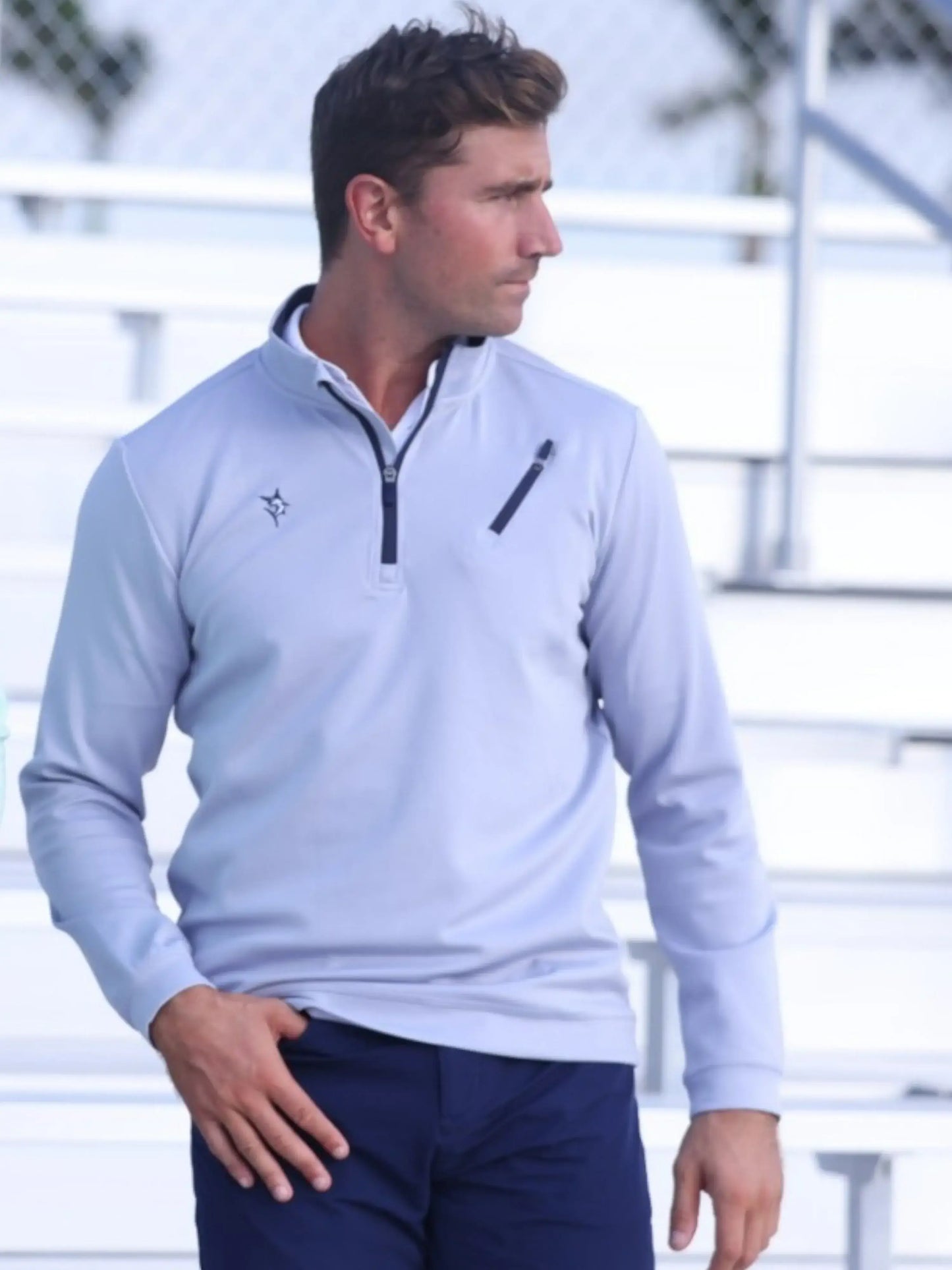 Oceanside Pullover Smooth Stretch - White Water Life - Flyclothing LLC