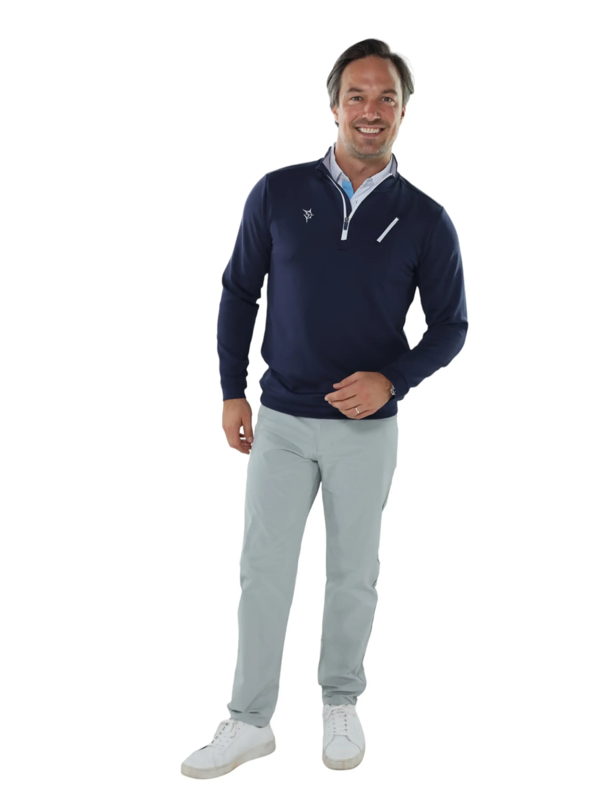 Oceanside Pullover Smooth Stretch - White Water Life - Flyclothing LLC