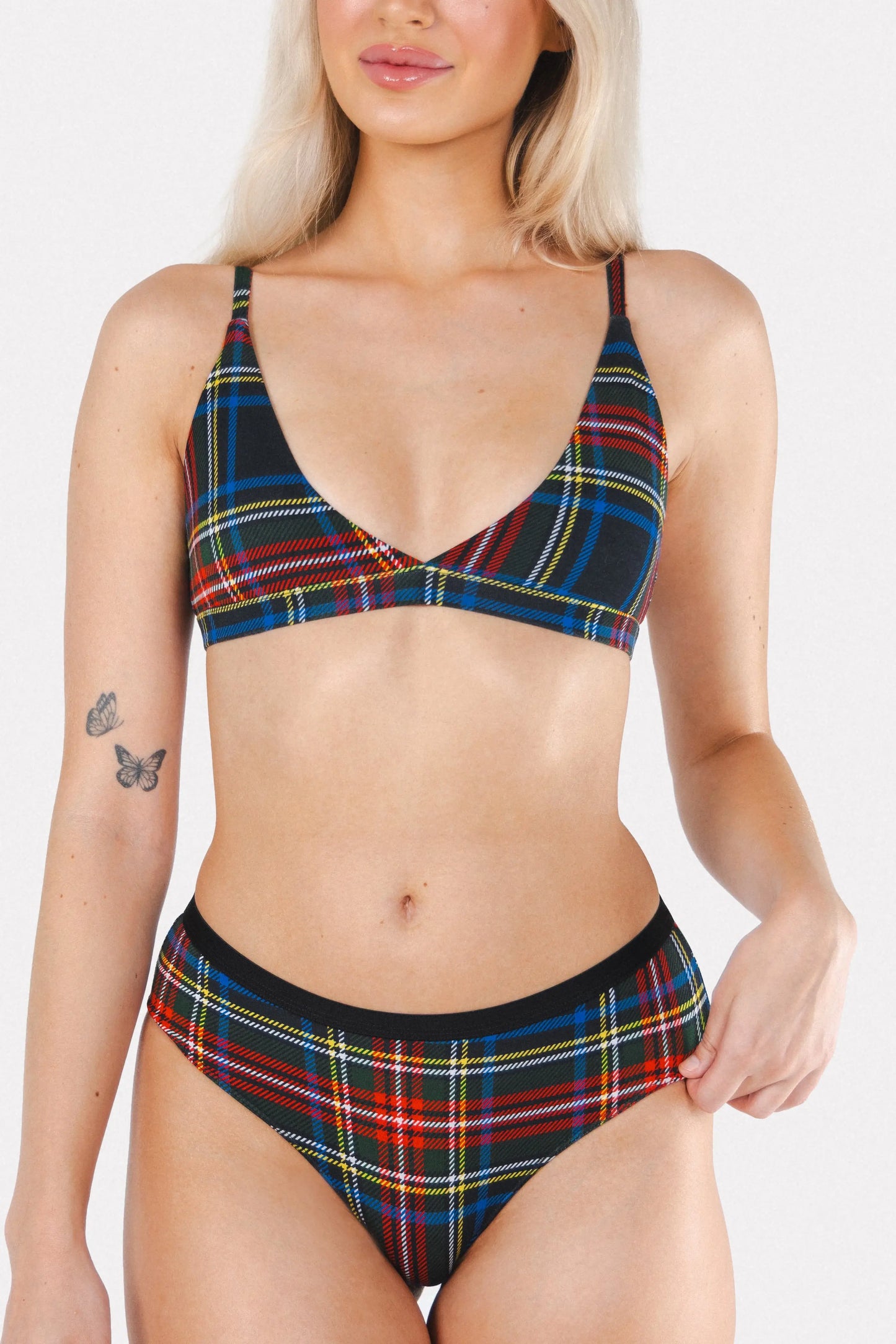The Cappuccino | Holiday Tartan Plaid Cheeky Underwear - Shinesty - Flyclothing LLC