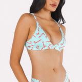 The Peppermint Pimp Canes | Candy Cane Boob Hammock™ Triangle Bralette - Shinesty - Flyclothing LLC