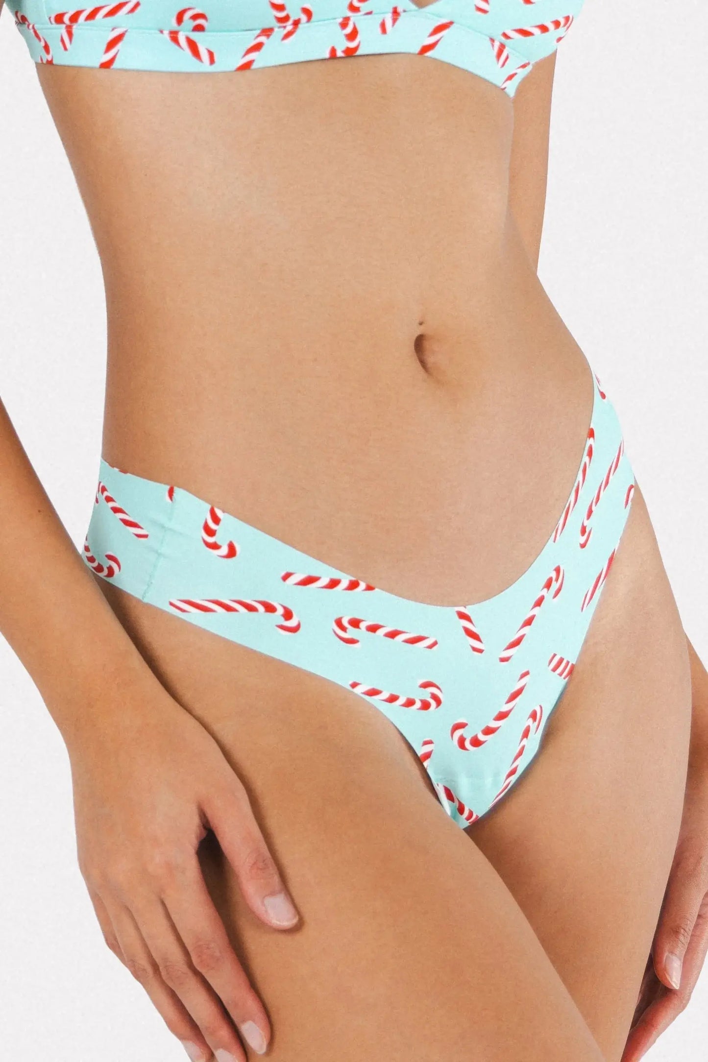The Peppermint Pimp Canes | Candy Cane Seamless Thong - Shinesty - Flyclothing LLC