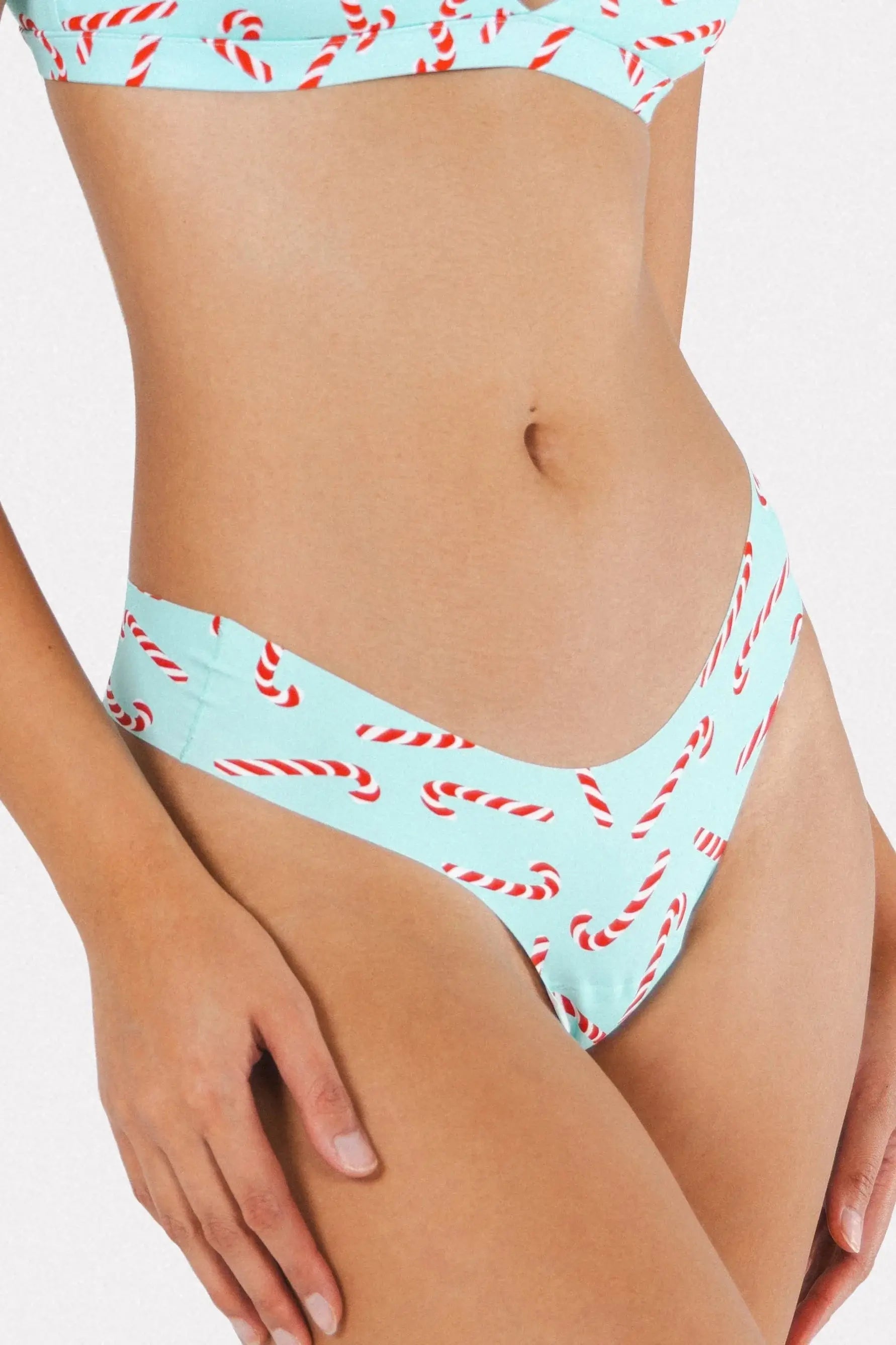 The Peppermint Pimp Canes | Candy Cane Seamless Thong - Shinesty - Flyclothing LLC