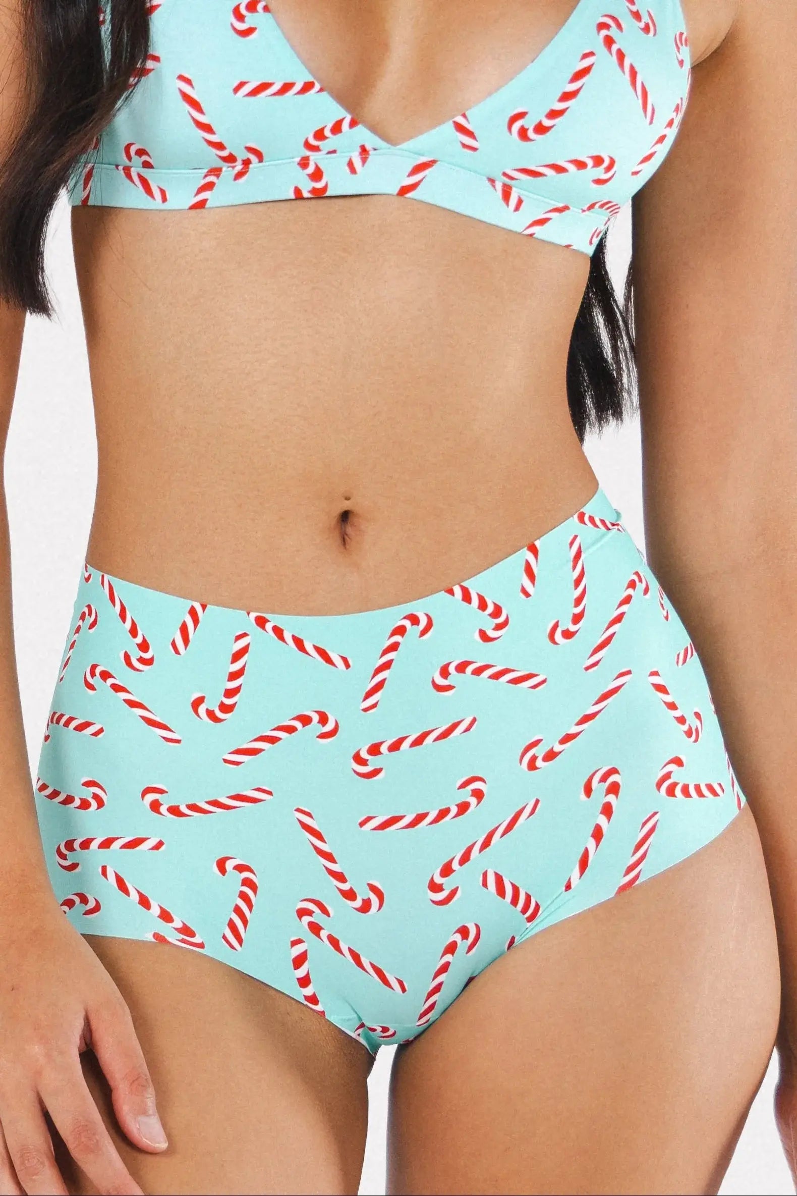 The Peppermint Pimp Canes | Candy Cane Women’s Seamless Boyshort - Shinesty - Flyclothing LLC