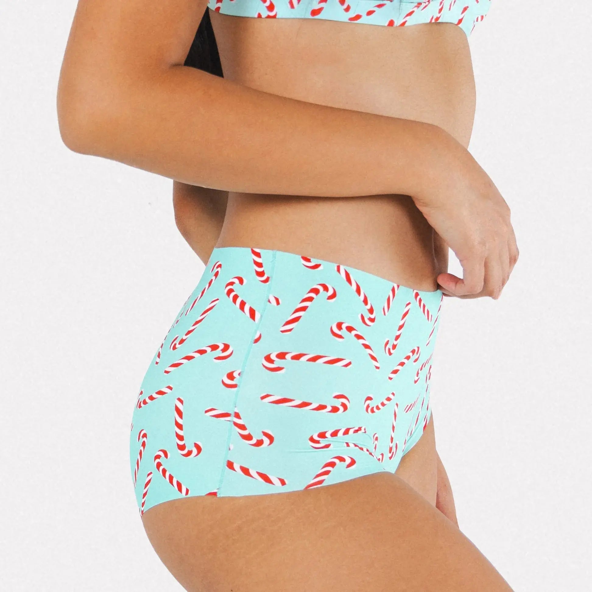 The Peppermint Pimp Canes | Candy Cane Women’s Seamless Boyshort - Shinesty - Flyclothing LLC