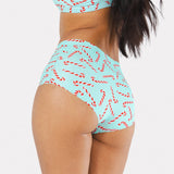 The Peppermint Pimp Canes | Candy Cane Women’s Seamless Boyshort - Shinesty - Flyclothing LLC