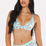 The Peppermint Pimp Canes | Candy Cane Boob Hammock™ Triangle Bralette - Shinesty - Flyclothing LLC