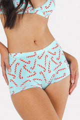 The Peppermint Pimp Canes | Candy Cane Modal Boyshort Underwear - Shinesty - Flyclothing LLC