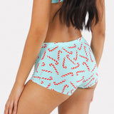 The Peppermint Pimp Canes | Candy Cane Modal Boyshort Underwear - Shinesty - Flyclothing LLC
