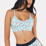 The Peppermint Pimp Canes | Candy Cane Boob Hammock™ Scoop Bralette