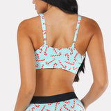 The Peppermint Pimp Canes | Candy Cane Boob Hammock™ Scoop Bralette