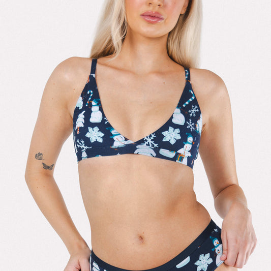 The Big Blizzard | Naughty Snowmen Boob Hammock™ Triangle Bralette - Shinesty - Flyclothing LLC