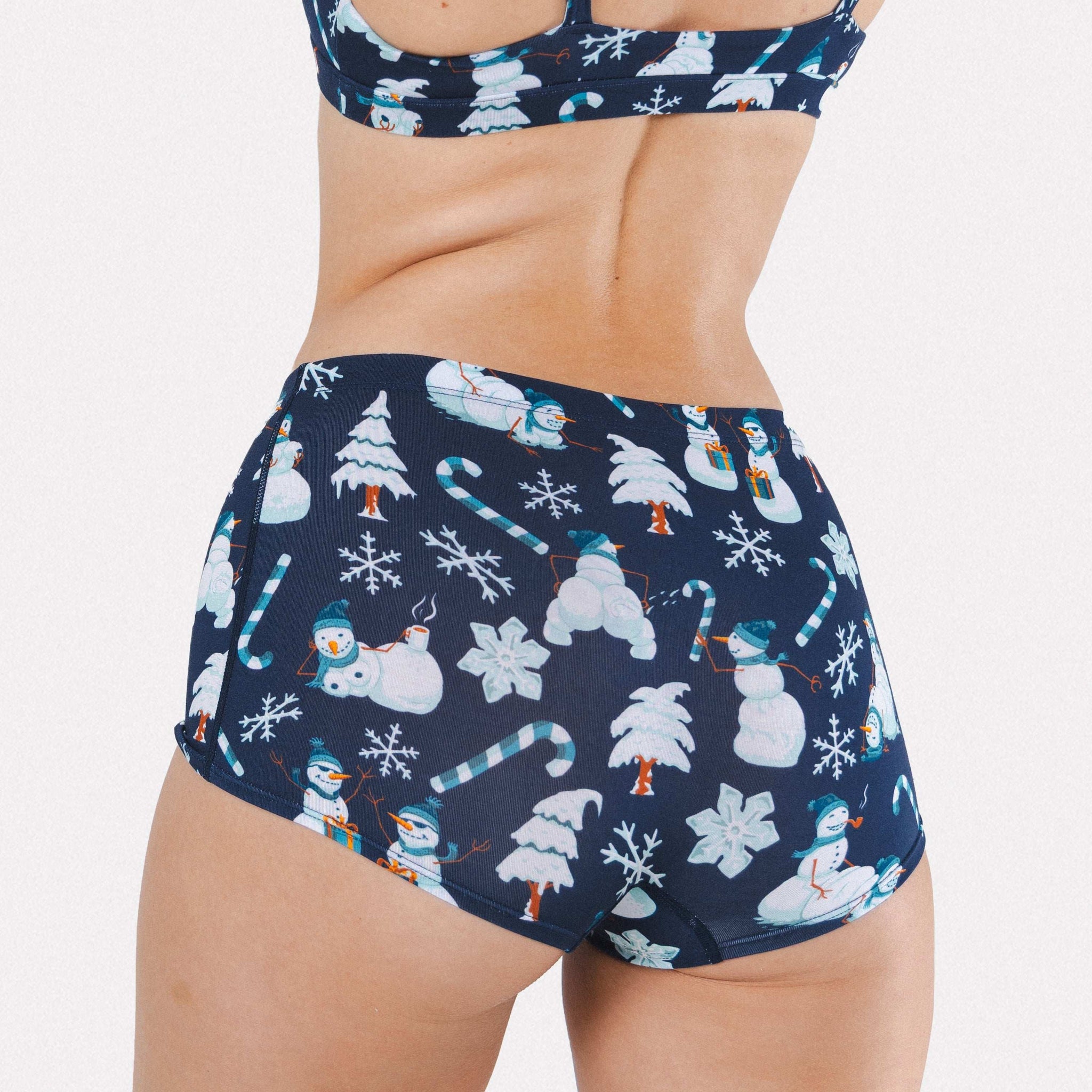 The Big Blizzard | Naughty Snowmen Modal Boyshort Underwear - Shinesty - Flyclothing LLC