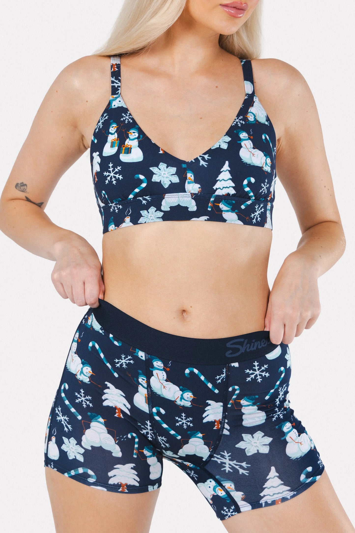 The Big Blizzard | Naughty Snowmen Women’s Boxers - Shinesty - Flyclothing LLC