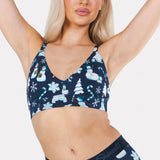 The Big Blizzard | Naughty Snowmen Boob Hammock™ Plunge Bralette - Shinesty - Flyclothing LLC