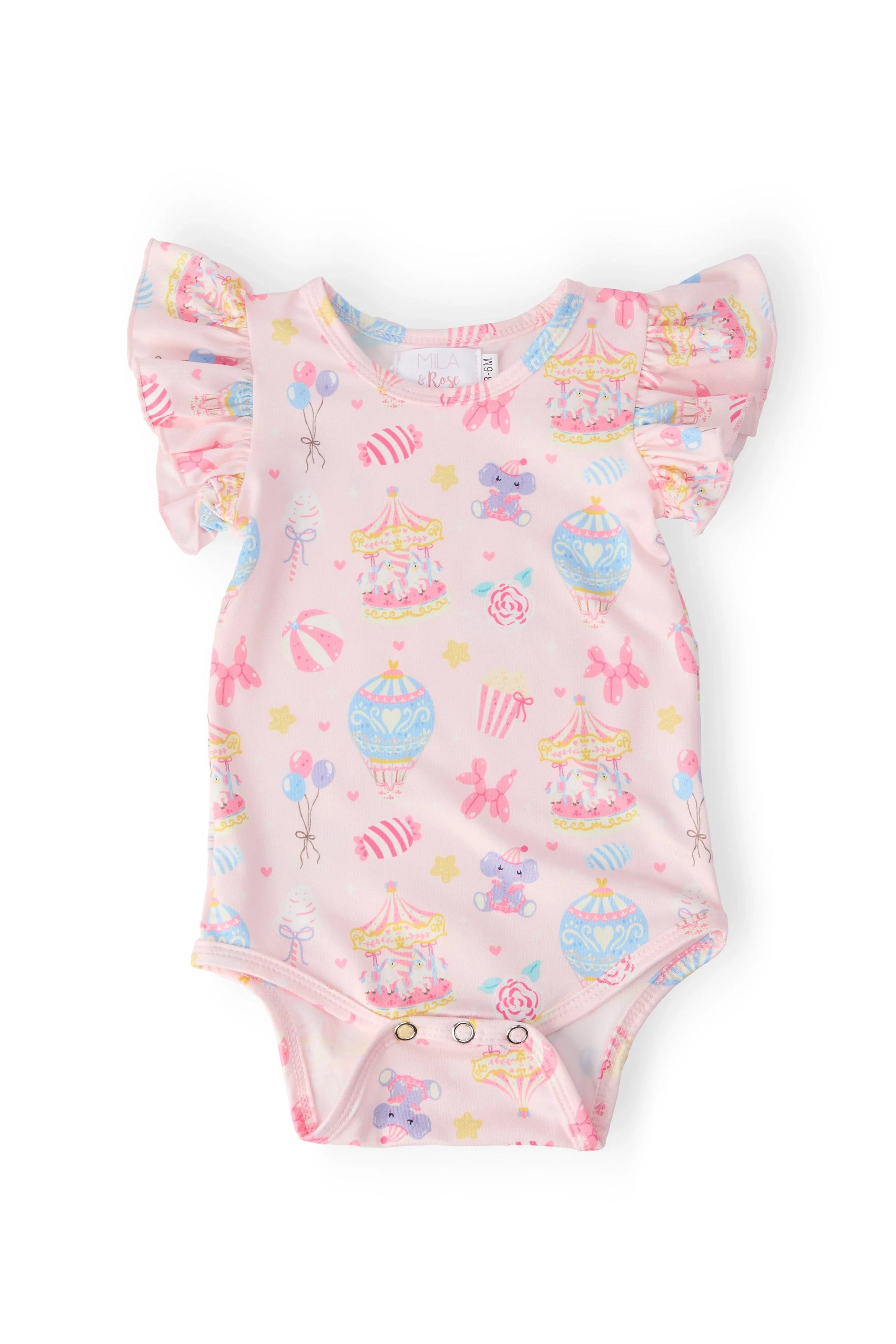 Off to the Circus S/S Flutter Bodysuit - Mila & Rose ® - Flyclothing LLC
