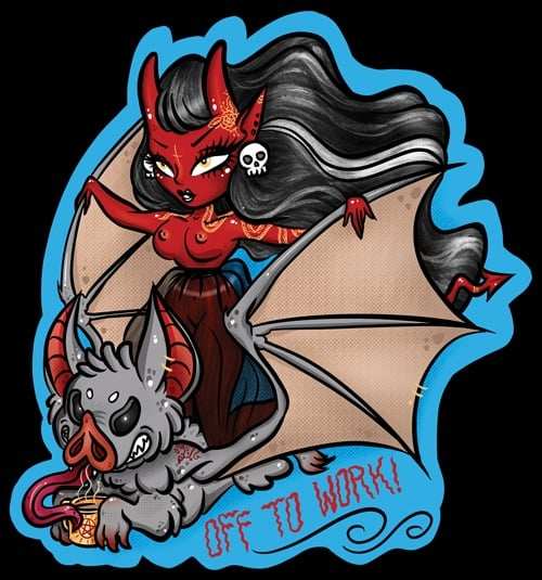 Black Market Art Company Off to Work Print - Black Market Art Company - Flyclothing LLC