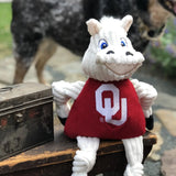 NCAA University of Oklahoma, Sooner Knottie® Plush Dog Toy - HuggleHounds - Flyclothing LLC