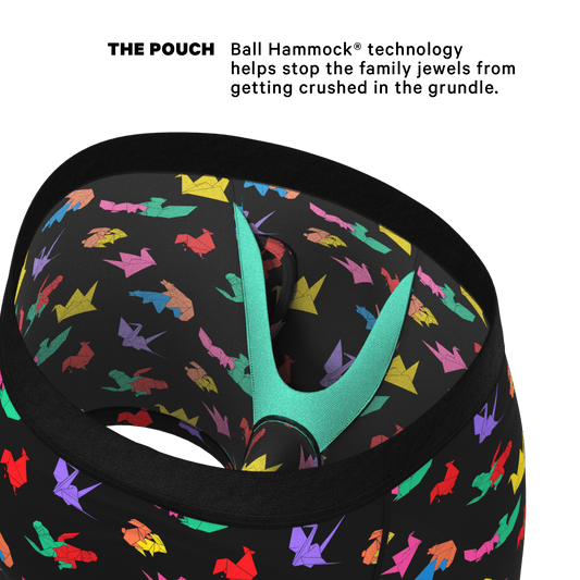 The Fold Fashioned | Origami Ball Hammock® Pouch Underwear With Fly - Shinesty