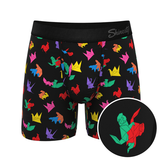The Fold Fashioned | Origami Ball Hammock® Pouch Underwear With Fly - Shinesty