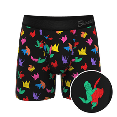 The Fold Fashioned | Origami Ball Hammock® Pouch Underwear With Fly - Shinesty