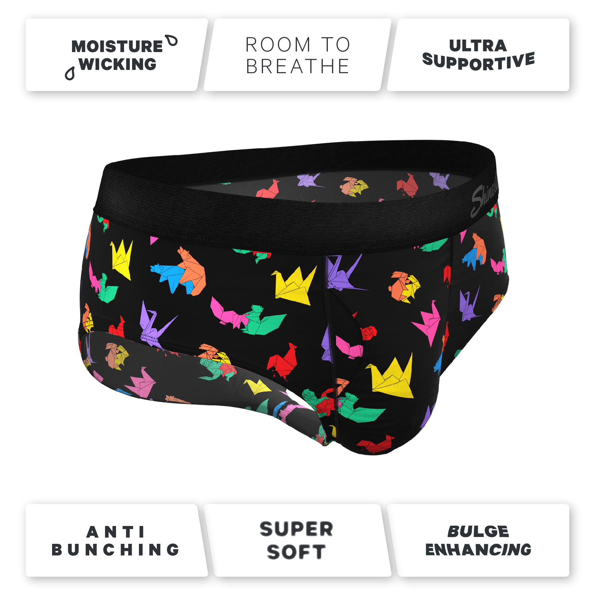 The Fold Fashioned | Origami Ball Hammock® Pouch Underwear Briefs - Shinesty