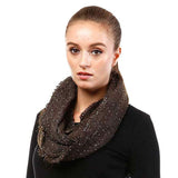 Solid Boucle Infinity Scarf - Madeline Love - Flyclothing LLC