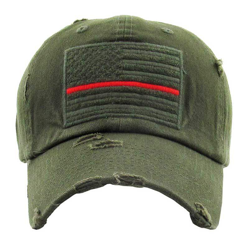 American USA Flag Vintage Baseball Cap - Madeline Love - Flyclothing LLC