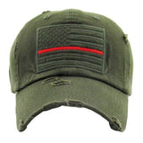 American USA Flag Vintage Baseball Cap - Madeline Love - Flyclothing LLC