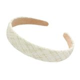 Check Patterned Tweed Headband - Madeline Love - Flyclothing LLC