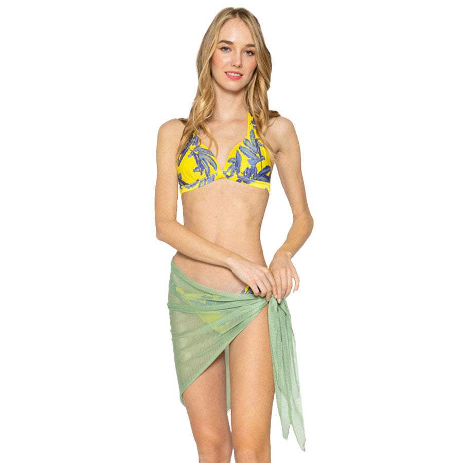 Mesh Net Triangular Sarong Scarf - Madeline Love - Flyclothing LLC