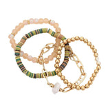 4PCS Natural Stone Bracelet Beaded Stretch Bracelets Set - Madeline Love - Flyclothing LLC