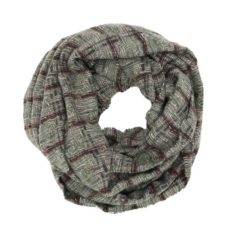 Plaid Check Infinity Scarf - Madeline Love - Flyclothing LLC