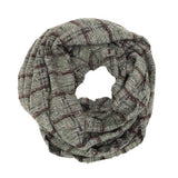 Plaid Check Infinity Scarf - Madeline Love - Flyclothing LLC