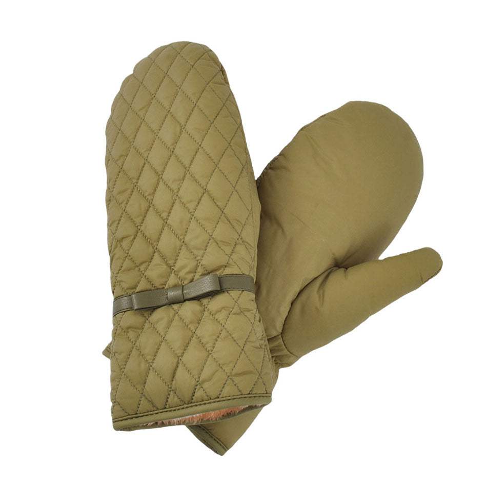 Quilted Puffer Padded Warm Lined Mitten Gloves - Madeline Love - Flyclothing LLC