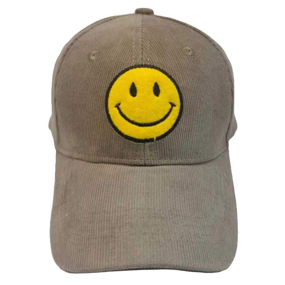 Smile Pointed Corduroy Baseball Cap - Madeline Love - Flyclothing LLC