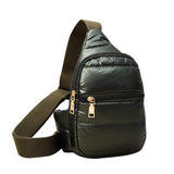 Solid Puffer Mini Sling Bag - Madeline Love - Flyclothing LLC