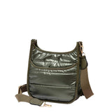 Solid Quilted Shiny Puffer Mini Crossbody Bag - Madeline Love - Flyclothing LLC