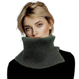 Solid Ribbed Knit Snood Scarf - Madeline Love - Flyclothing LLC