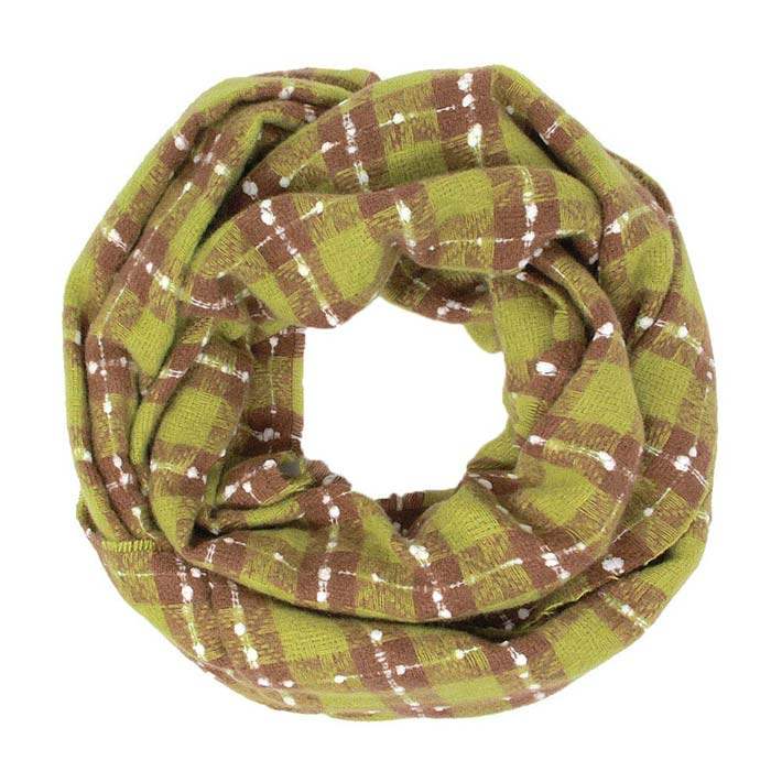 Plaid Check Infinity Super Soft Scarf - Madeline Love - Flyclothing LLC
