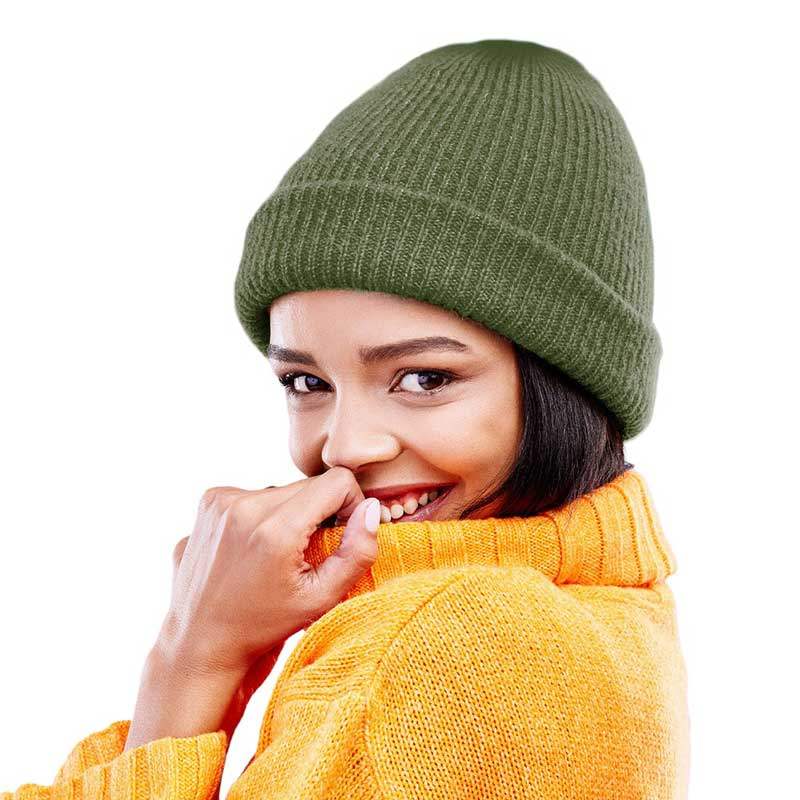 Solid Knit Beanie Hat - Madeline Love - Flyclothing LLC